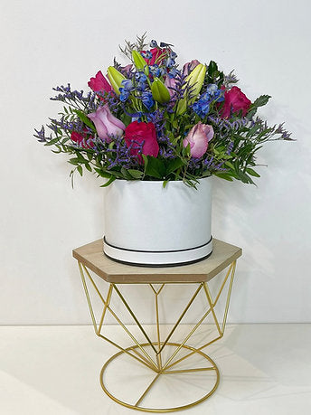 Extravagant Fresh Flower Arrangement in a Box 