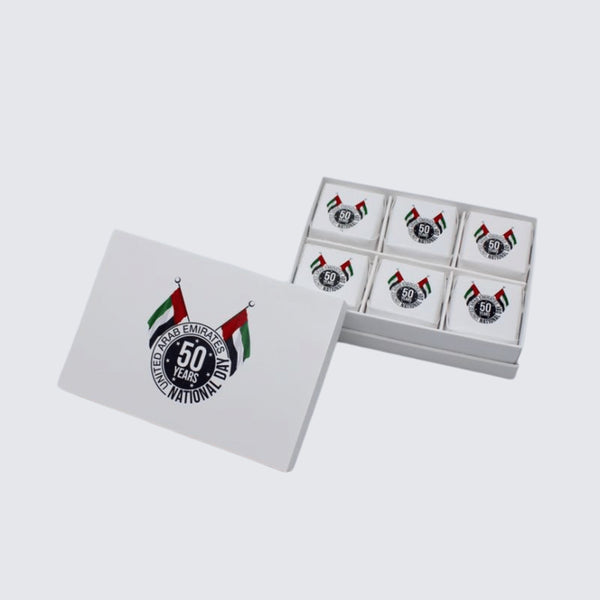 NATIONAL DAY DESIGNED CHOCOLATE 6 - PIECE HARD BOX 