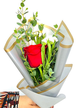 Single Rose Bouquet