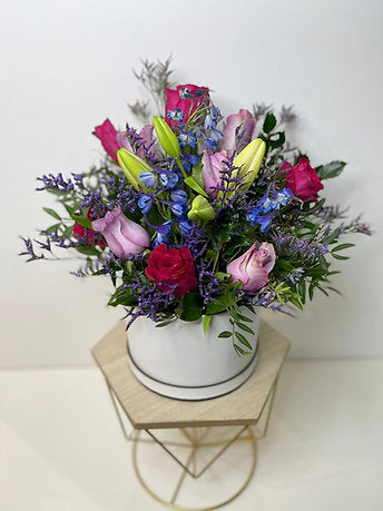 Extravagant Fresh Flower Arrangement in a Box 