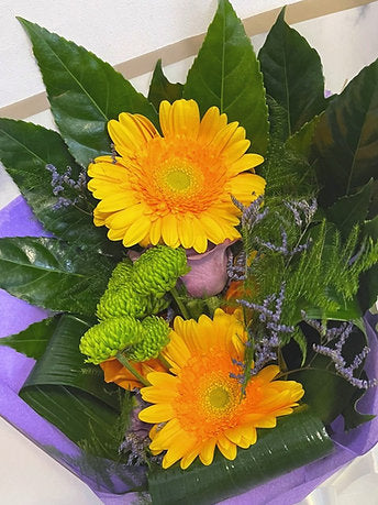 Fresh Yellow Gerbera Bouquet 