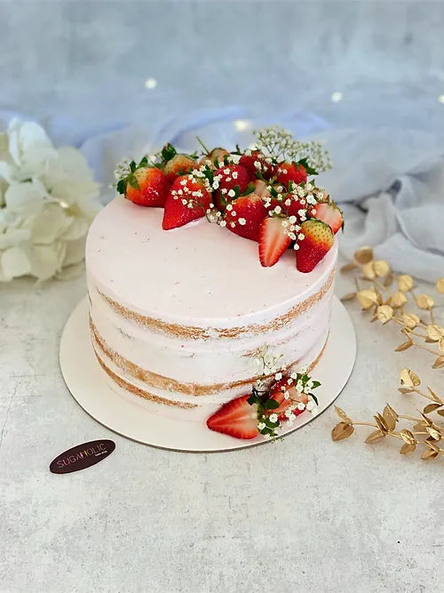 Vanilla Strawberry Cake