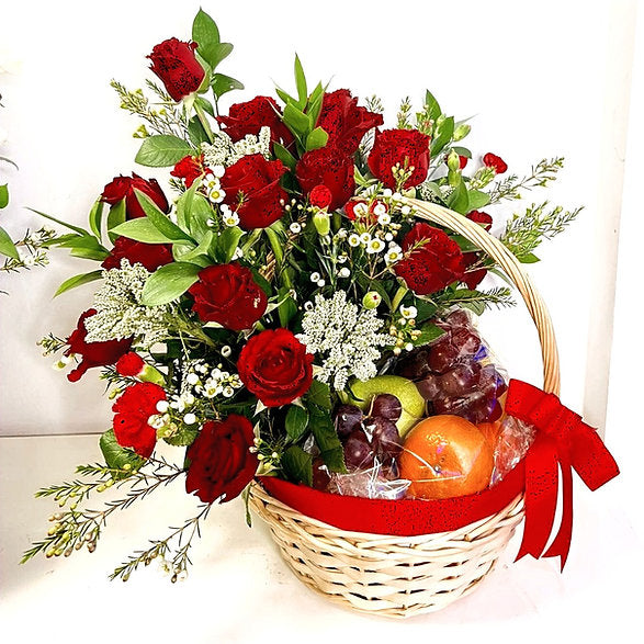 Fruits and Floral Basket