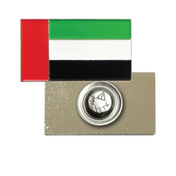 UAE Flag Metal Badges Rectangle 