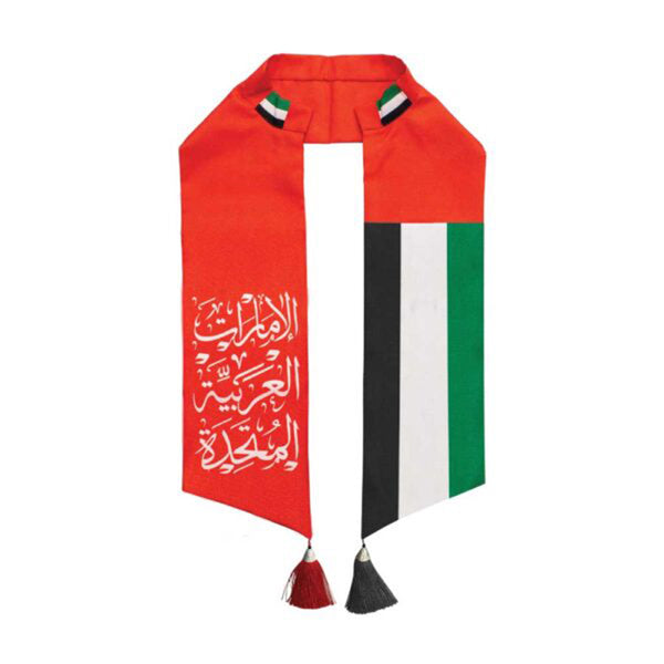 UAE Flag Satin Scarf 