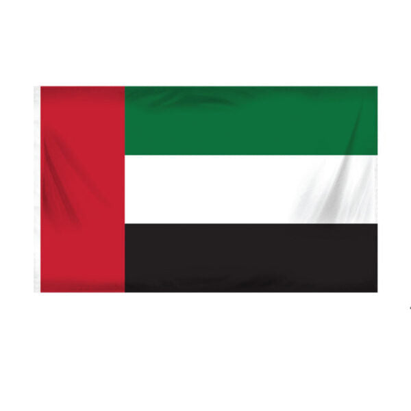 UAE Flags in Satin Material Size 150 x 90 cm 